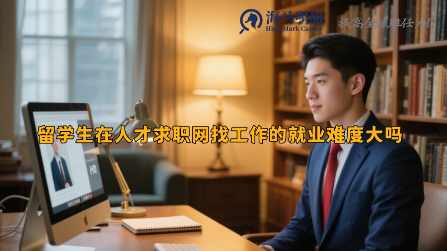 留学生在人才求职网找工作的就业难度大吗 