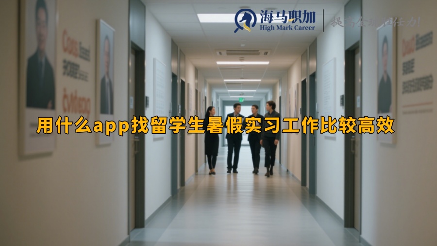 用什么app找留学生暑假实习工作比较高效 