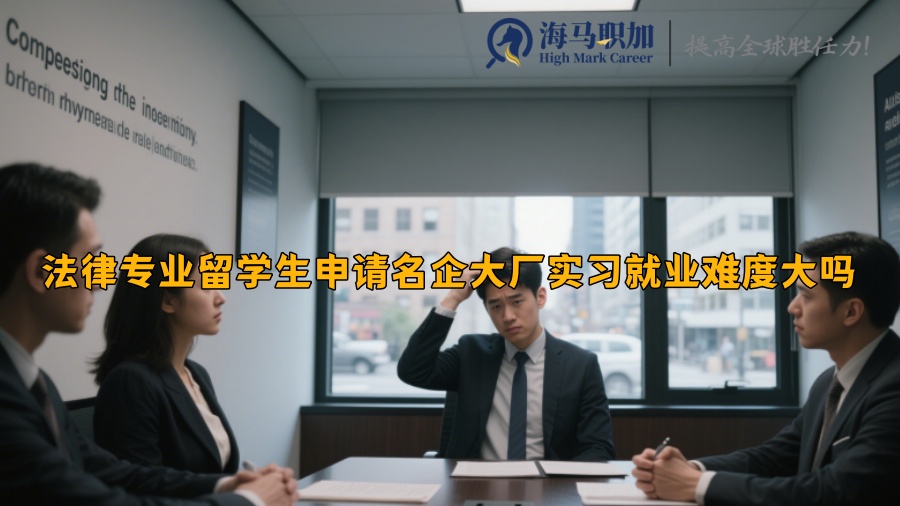 法律专业留学生申请名企大厂实习就业难度大吗 