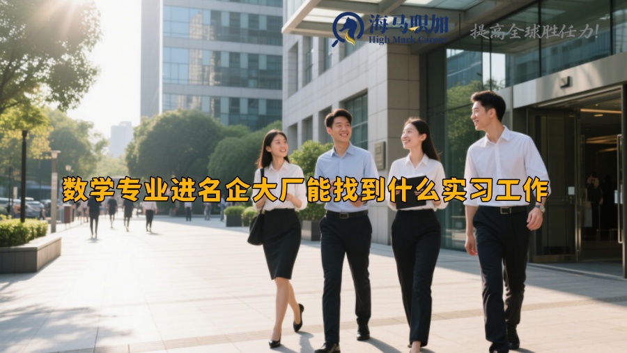 数学专业进名企大厂能找到什么实习工作 