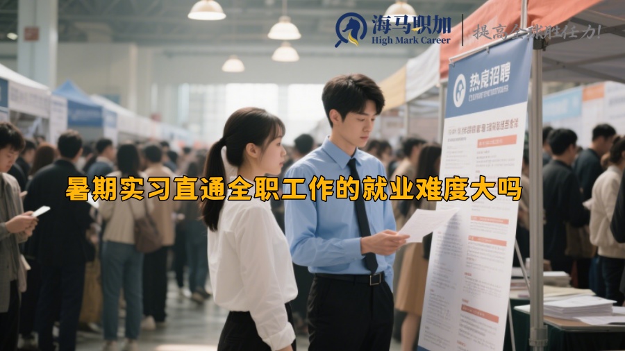 暑期实习直通全职工作的就业难度大吗 