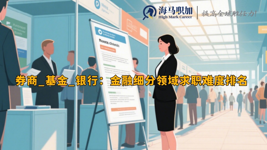 券商_基金_银行：金融细分领域求职难度排名 