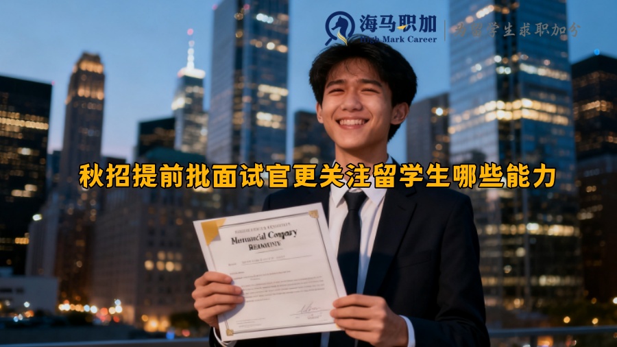 秋招提前批面试官更关注留学生哪些能力 