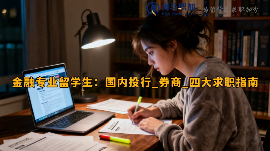 金融专业留学生‌：国内投行_券商_四大求职指南 